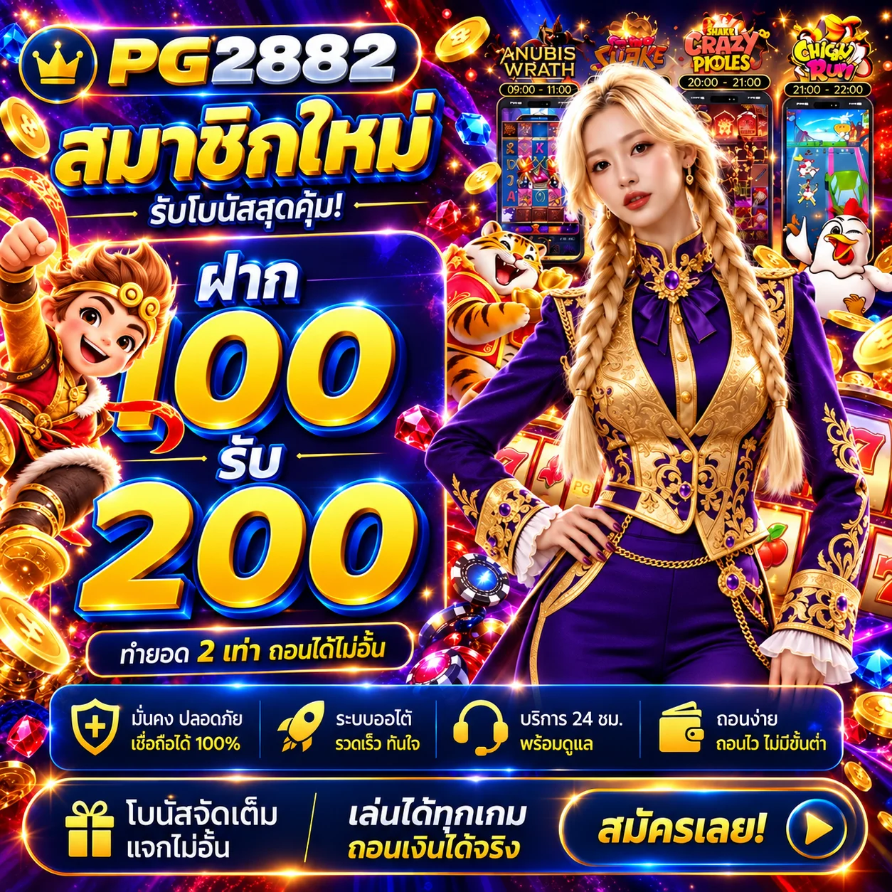 PG2882 ทดลองเล่นสล็อต PG Soft